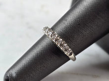 Load image into Gallery viewer, Womens Vintage Estate 14K White Gold Diamond Ring 2.4g #E7261