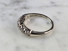 Load image into Gallery viewer, Womens Vintage Estate 14K White Gold Diamond Ring 2.4g #E7261