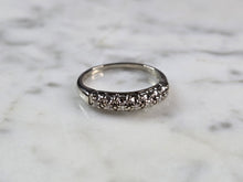 Load image into Gallery viewer, Womens Vintage Estate 14K White Gold Diamond Ring 2.4g #E7261
