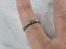 Load image into Gallery viewer, Womens Vintage Estate 14K White Gold Diamond Ring 2.4g #E7261