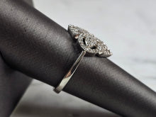 Load image into Gallery viewer, Womens Vintage Estate Sterling Silver Diamond Ring 3.7g #E7262