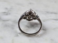Load image into Gallery viewer, Womens Vintage Estate Sterling Silver Diamond Ring 3.7g #E7262