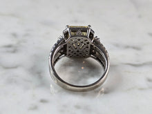 Load image into Gallery viewer, Womens Vintage Estate Sterling Silver Canary Yellow CZ Ring 8.7g #E7264