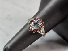 Load image into Gallery viewer, Womens Vintage Estate Sterling Silver CZ Pink Topaz Ring 3.1g E7266
