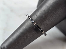 Load image into Gallery viewer, Womens Vintage Estate Sterling Silver Black Diamond ? Modernist Ring 1.4g #E7267