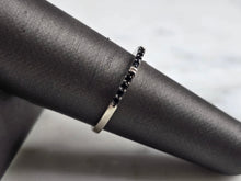Load image into Gallery viewer, Womens Vintage Estate Sterling Silver Black Diamond ? Modernist Ring 1.4g #E7267