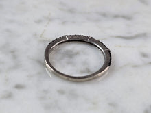 Load image into Gallery viewer, Womens Vintage Estate Sterling Silver Black Diamond ? Modernist Ring 1.4g #E7267