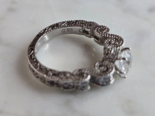 Load image into Gallery viewer, Womens Estate Sterling Silver Vanna K CZ Ring 4.4g E7268
