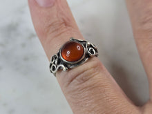 Load image into Gallery viewer, Womens Vintage Estate Sterling Silver Citrine Ring 2.4g E7274
