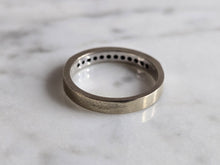 Load image into Gallery viewer, Womens Vintage Estate 14k White Gold Diamond Ring 2.9g E7280