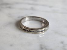 Load image into Gallery viewer, Womens Vintage Estate 14k White Gold Diamond Ring 2.9g E7280