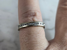 Load image into Gallery viewer, Womens Vintage Estate 14k White Gold Diamond Ring 2.9g E7280