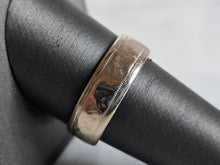 Load image into Gallery viewer, Mens Vintage Estate 14K White Gold Wedding Band Ring, 7.1g E7284