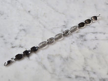 Load image into Gallery viewer, Womens Vintage Estate Sterling Silver Modernist Link Bracelet 20.5g E7285