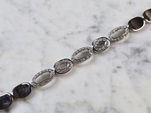 Load image into Gallery viewer, Womens Vintage Estate Sterling Silver Modernist Link Bracelet 20.5g E7285