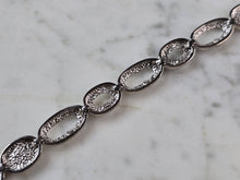Load image into Gallery viewer, Womens Vintage Estate Sterling Silver Modernist Link Bracelet 20.5g E7285