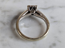 Load image into Gallery viewer, Womens Vintage Estate 14k White Gold Diamond Engagement Ring 5.1g E7286