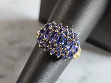 Load image into Gallery viewer, Womens Vintage Estate 14k Yellow Gold Tanzanite Ring 4.3g E7287