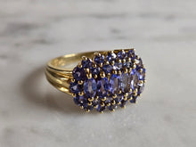 Load image into Gallery viewer, Womens Vintage Estate 14k Yellow Gold Tanzanite Ring 4.3g E7287