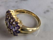 Load image into Gallery viewer, Womens Vintage Estate 14k Yellow Gold Tanzanite Ring 4.3g E7287