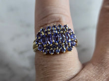 Load image into Gallery viewer, Womens Vintage Estate 14k Yellow Gold Tanzanite Ring 4.3g E7287
