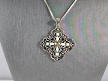 Load image into Gallery viewer, Womens Sterling Silver Necklace W/ Citrine ? Stone Pendant 18.7g E7294