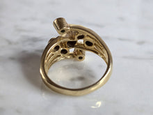 Load image into Gallery viewer, Womens Vintage Estate 14k Yellow Gold Multi-Stone Ring 8.0g E7299
