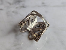 Load image into Gallery viewer, Womens Vintage Estate Sterling Silver Butterfly Filigree Ring 4.8g E7301