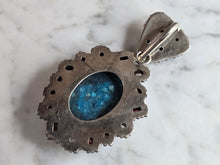 Load image into Gallery viewer, Womens Vintage Estate Sterling Silver Multi Stone Pendant 40.7g E7308