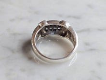 Load image into Gallery viewer, Womens Vintage Estate Sterling Silver CZ Ring 4.7g E7317