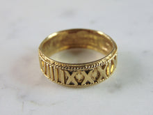 Load image into Gallery viewer, Womens Vintage Estate 10K Yellow Gold Modernist Ring 4.8g E732