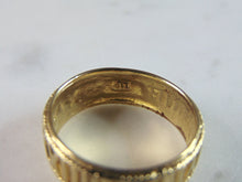 Load image into Gallery viewer, Womens Vintage Estate 10K Yellow Gold Modernist Ring 4.8g E732
