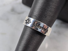 Load image into Gallery viewer, Womens Vintage Estate Sterling Silver Blessed Band Ring Fetched 4.2g E7348