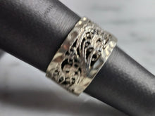 Load image into Gallery viewer, Womens Vintage Estate Sterling Silver Filigree Ring 3.2g E7350