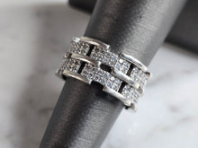 Load image into Gallery viewer, Womens Vintage Estate Sterling Silver CZ Ring 6.4g E7360