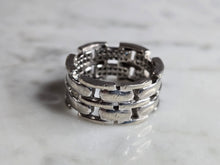 Load image into Gallery viewer, Womens Vintage Estate Sterling Silver CZ Ring 6.4g E7360