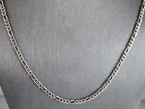 Vintage Estate Sterling Silver Italian Chain Link Necklace 14.0g E7366