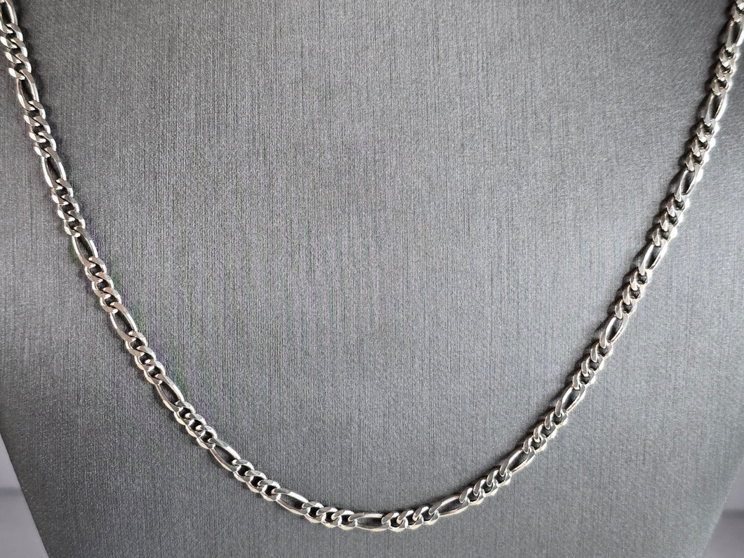 Vintage Estate Sterling Silver Italian Chain Link Necklace 14.0g E7366