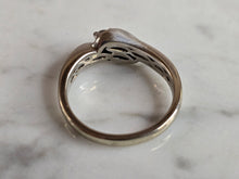 Load image into Gallery viewer, Womens Vintage Estate 14K White Gold Diamond Anniversary Ring, 4.2g E7372