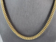 Load image into Gallery viewer, Womens Vintage Estate 10K Yellow Gold Franco Chain Necklace 37.0g E7376