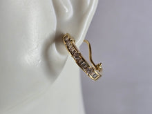 Load image into Gallery viewer, Womens Vintage Estate 14K Yellow Gold Diamond Earrings, 4.4g E7392