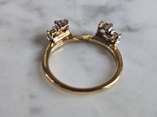 Load image into Gallery viewer, Womens Vintage Estate 14k Yellow Gold Diamond Ring Spacer 2.3g  #E7395