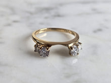 Load image into Gallery viewer, Womens Vintage Estate 14k Yellow Gold Diamond Ring Spacer 2.3g  #E7395