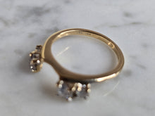 Load image into Gallery viewer, Womens Vintage Estate 14k Yellow Gold Diamond Ring Spacer 2.3g  #E7395