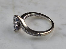Load image into Gallery viewer, Womens Estate 14K White Gold Ever Us Diamond Engagement Ring Set, 5.5g E7414