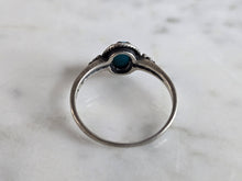 Load image into Gallery viewer, Womens Vintage Estate Sterling Silver Modernist Turquoise Ring 1.4g E7417