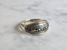 Load image into Gallery viewer, Womens Vintage Estate Sterling Silver Modernist Ring 4.0g E7420