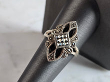 Load image into Gallery viewer, Womens Vintage Estate Sterling Silver Modernist Ring 4.3g E7425