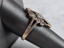 Load image into Gallery viewer, Womens Vintage Estate Sterling Silver Modernist Ring 4.3g E7425