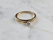 Load image into Gallery viewer, Womens Vintage Estate 14k Gold Artcarved Diamond Ring 1.9g #E7426